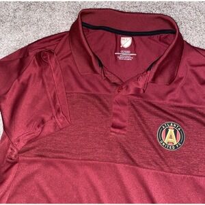 Atlanta United FC Polo Shirt Mens XL MLS Brand Performance Soceer Athletic